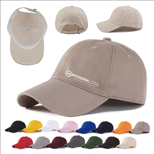 Cotton Adjustable Unisex Solid Baseball Cap